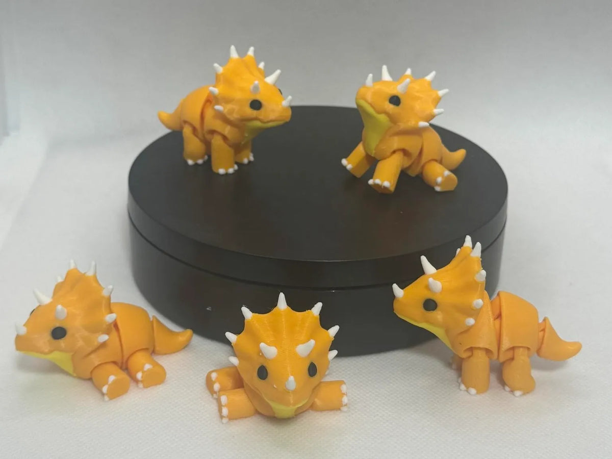 Bébé Tricératops Articulé - Maquette Print