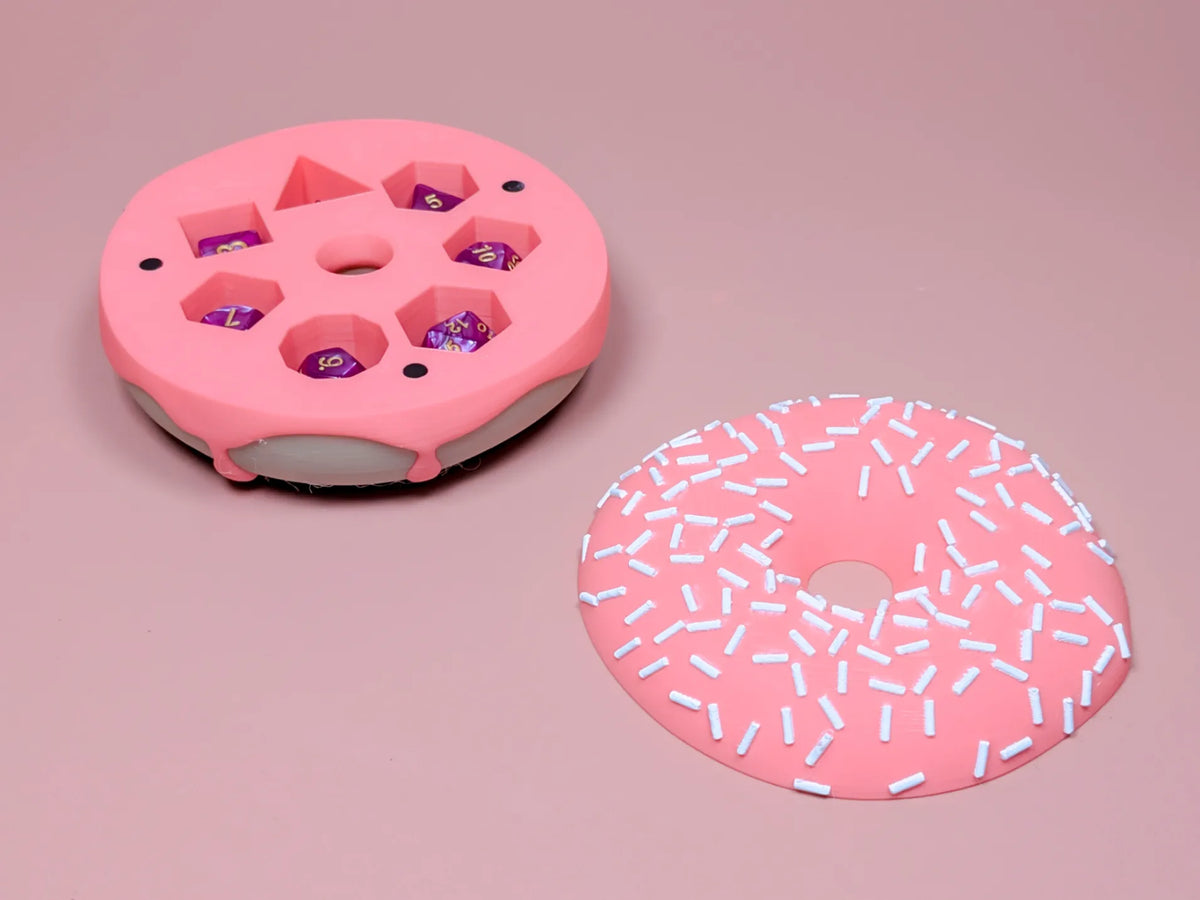 Support de dés polyédriques en forme de beignet - Jeux Print