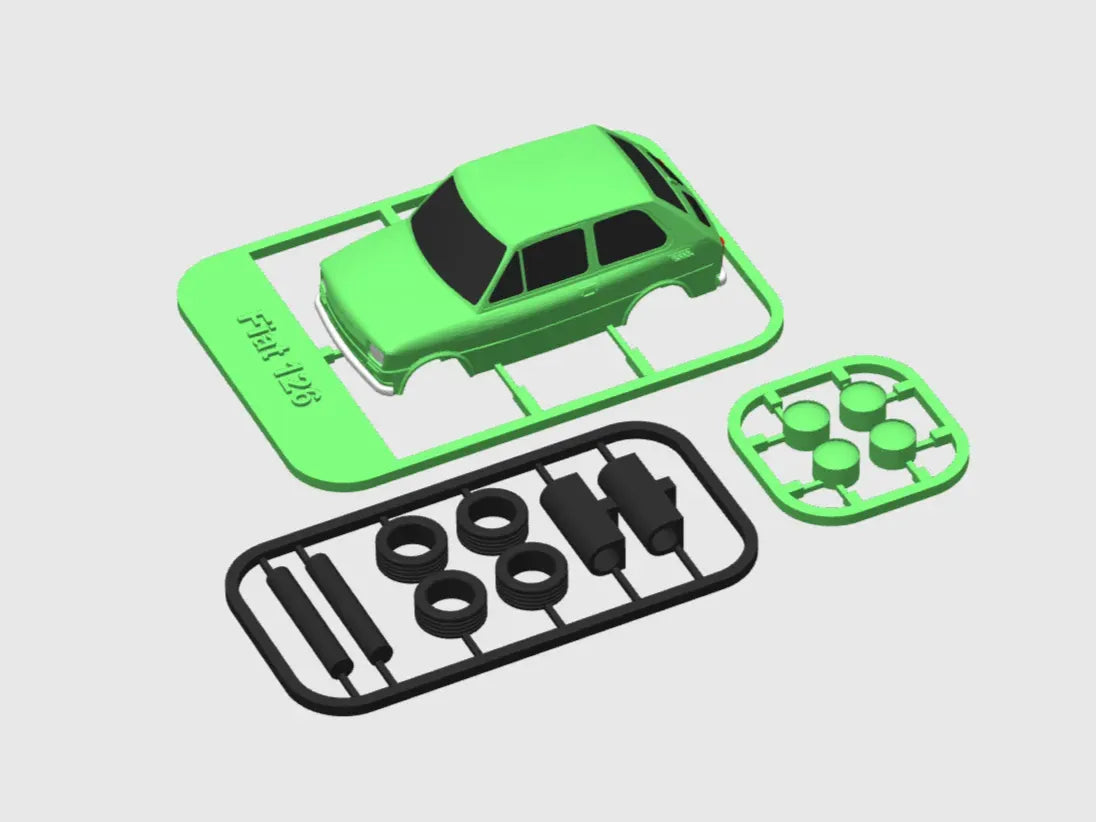 Kit carte miniature de Fiat 126p - Auto Print