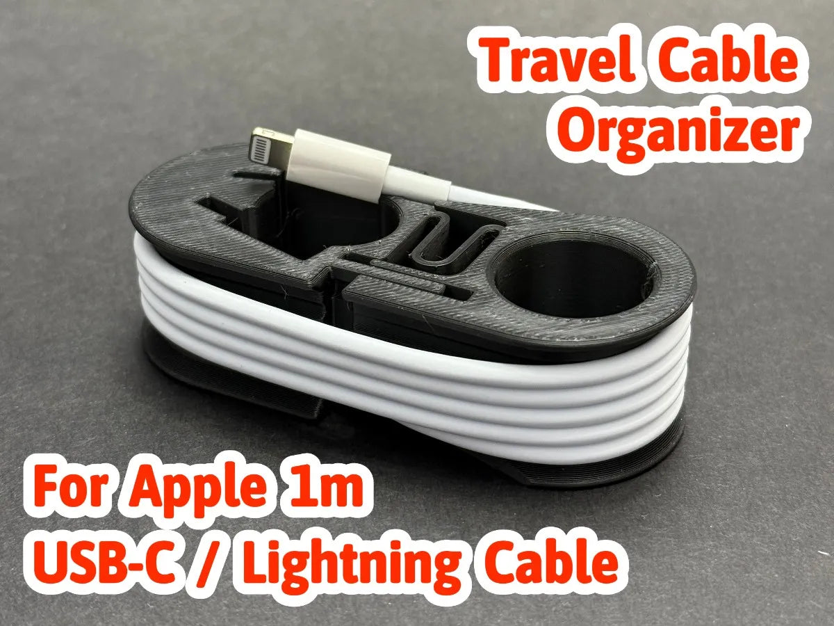 Organisateur de câble de voyage iPhone Lightning vers USB-C - Voyage Print