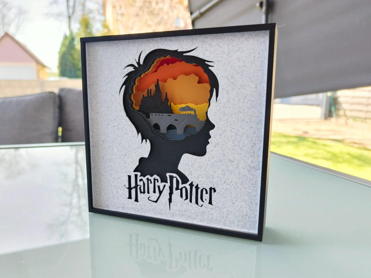 Gabarit de boîte à ombre Harry Potter - Geek Print