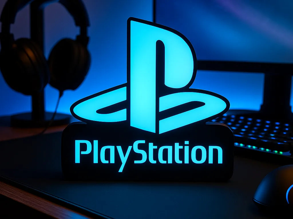 Boîte à lumière logo PS - Logo PlayStation - Geek Print