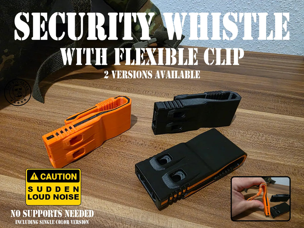 Sifflet de sécurité - clip flexible - Outdoor Print