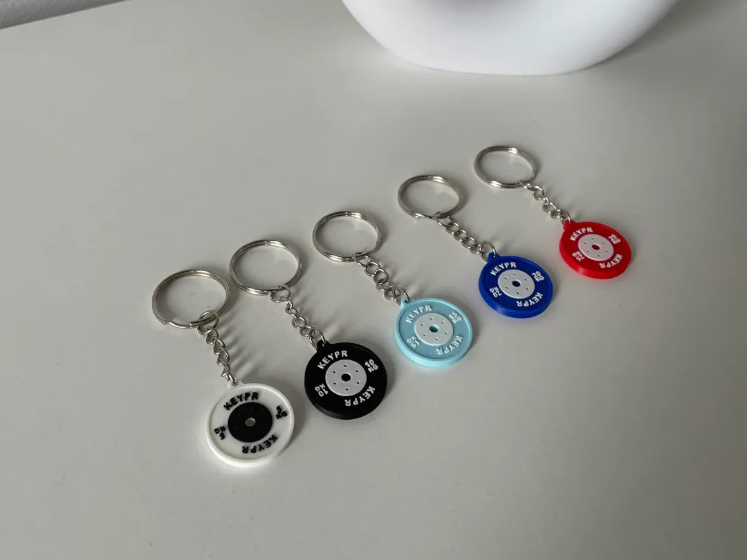 Porte-clés haltère olympique imprimé en 3D - Sport Print