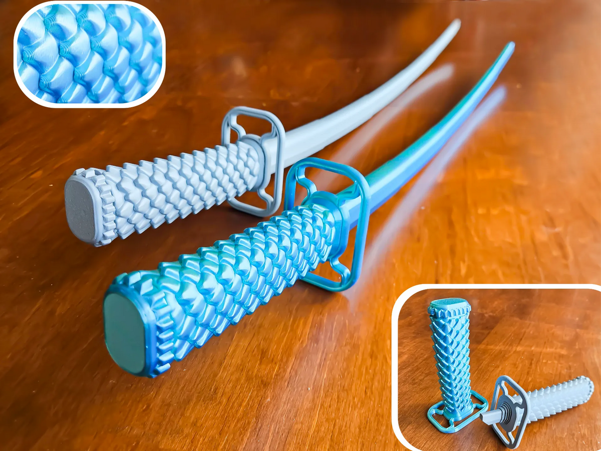 Katana du Dragon Bleu - Jeux Print