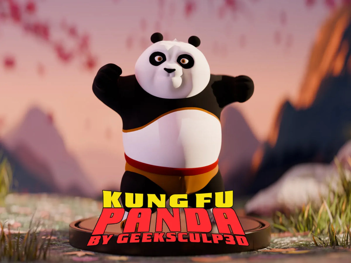 Figurine de collection Kung Fu Panda Po - Figurine Print