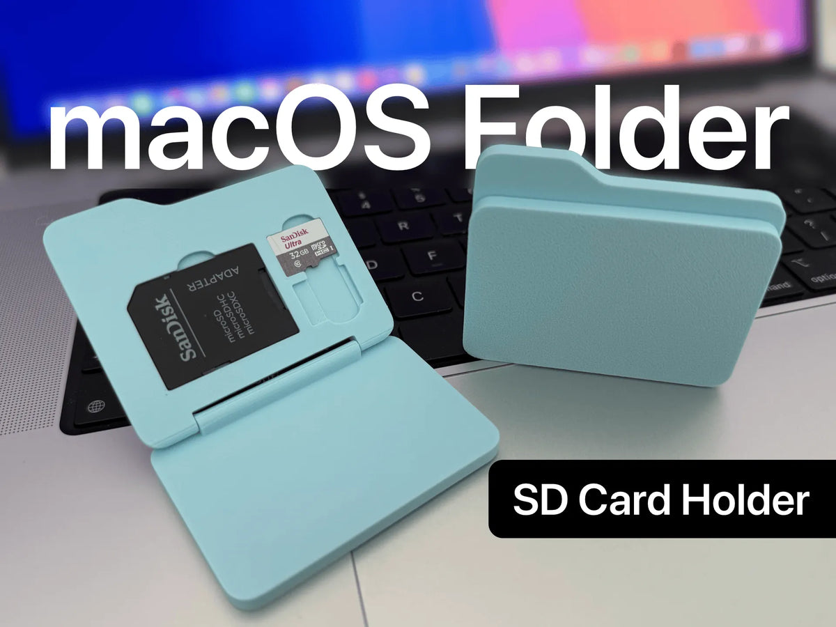 Support pour carte SD en forme de dossier macOS - Bureau Print