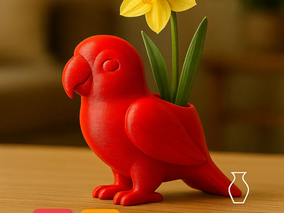 Jardinière perroquet – Décoration d'intérieur oiseau tropical - Pet Print