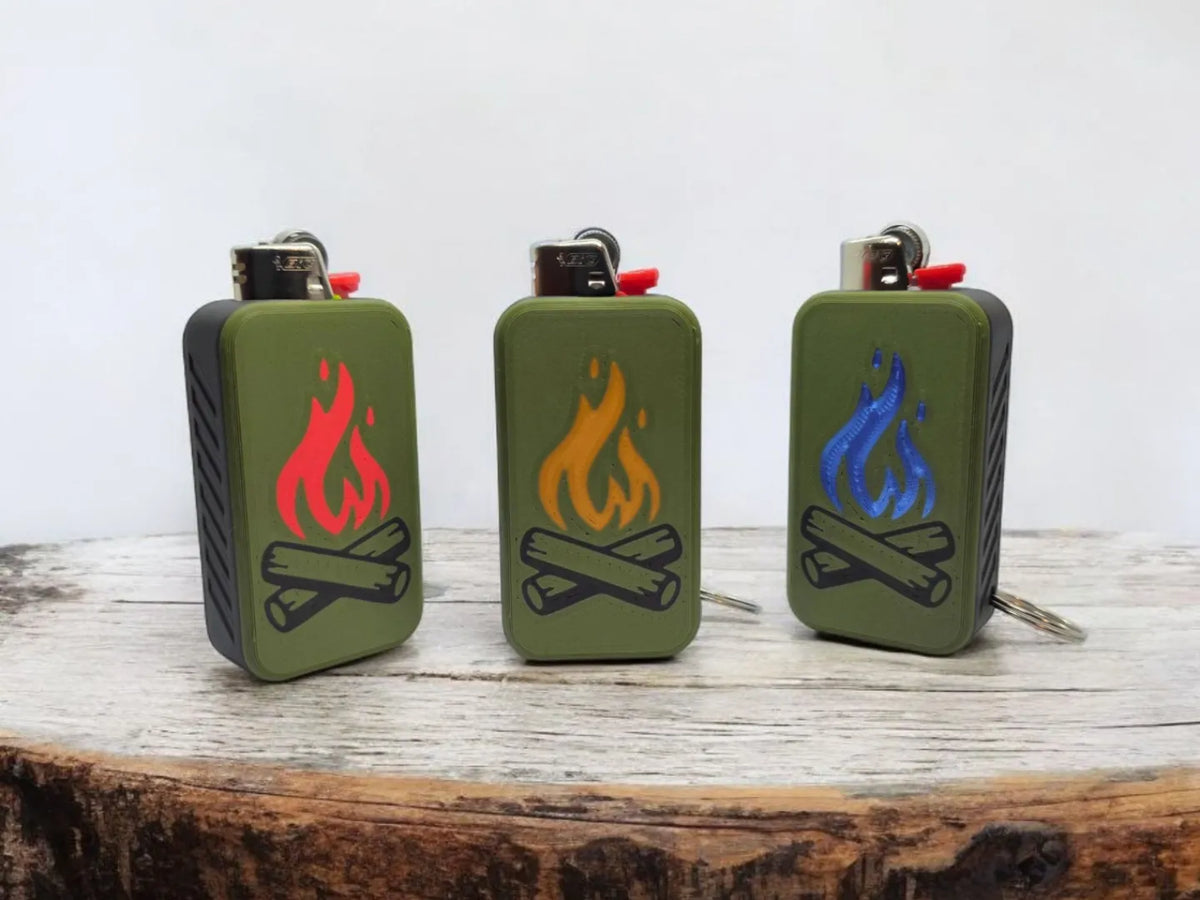 Housse pour briquet de feu de camp - Outdoor Print