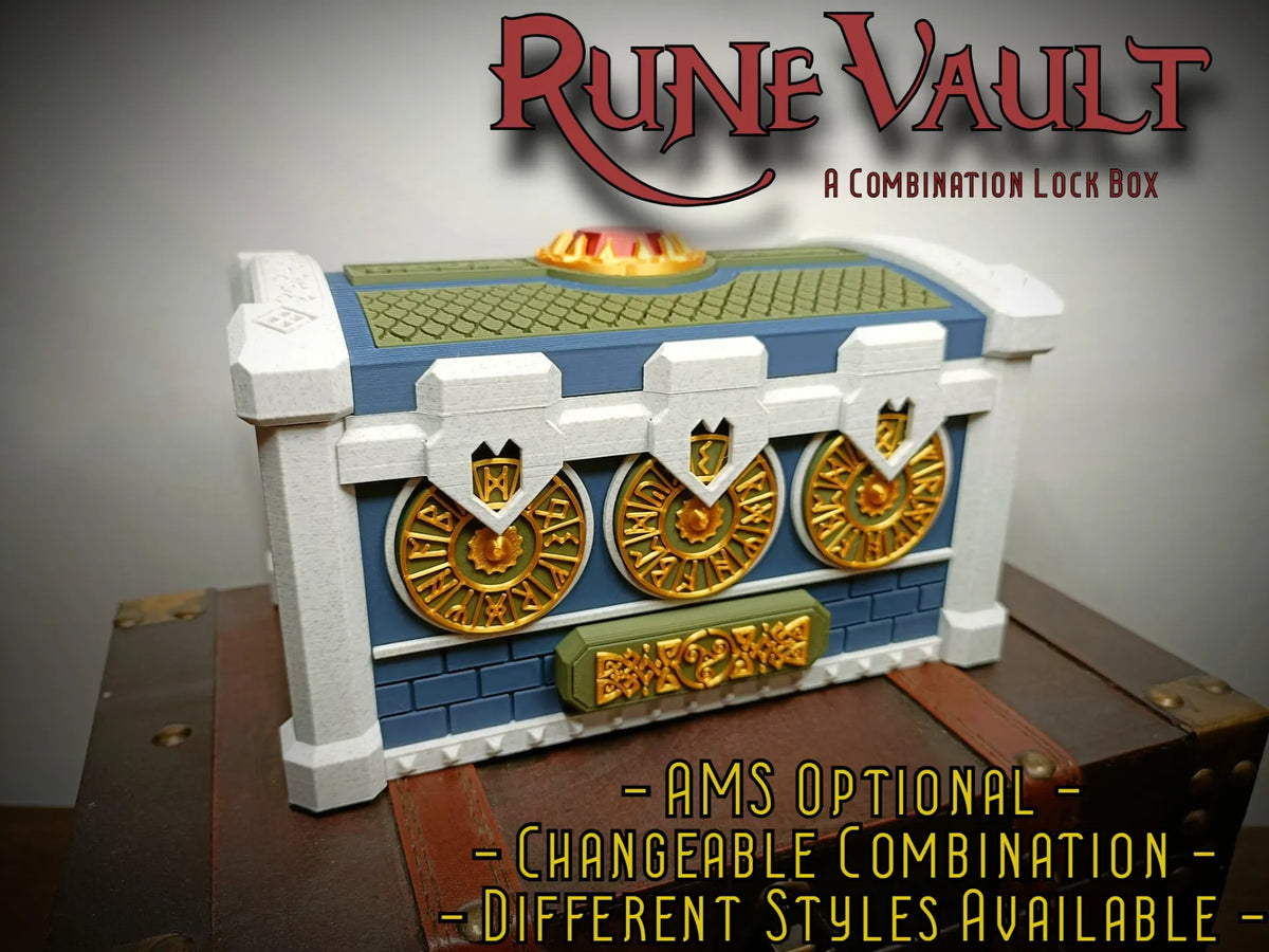 RuneVault - Un coffre-fort à combinaison - Cadeau Print
