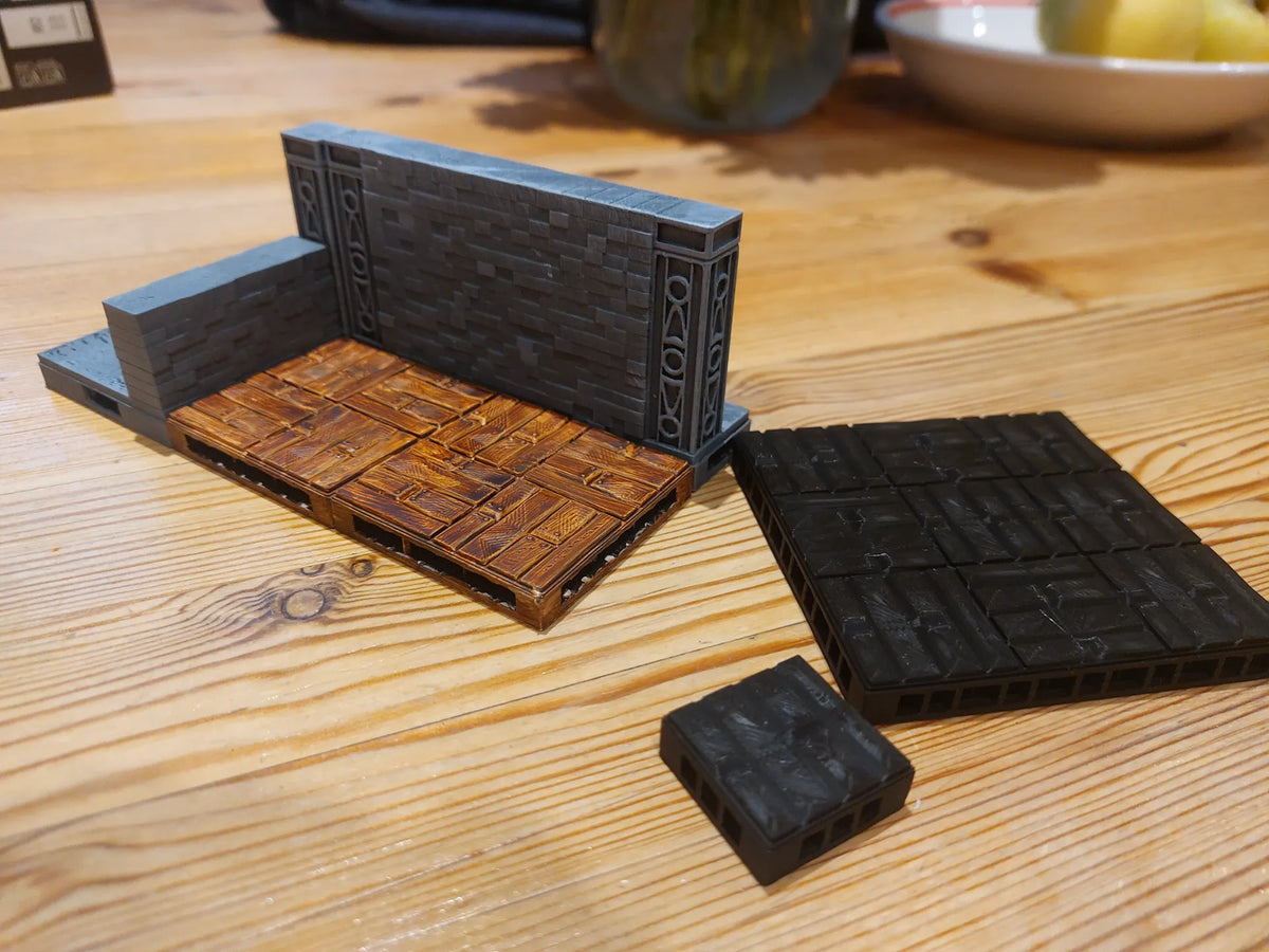 Terrain JdR - Plancher en Bois - JdR 40K Openlock - Jeux Print