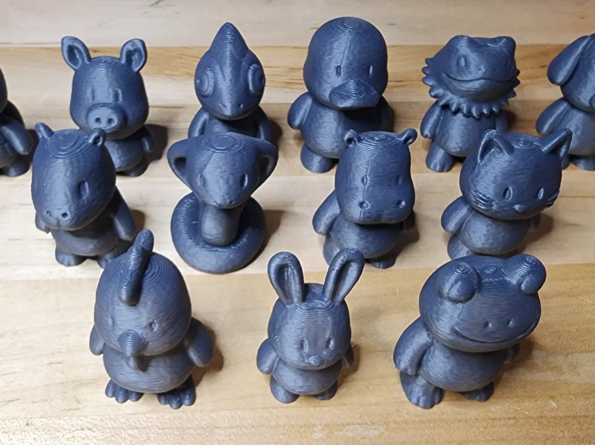 Collection de Mini-Sculptures Animaux Domestiques Impression Rapide - Art Print