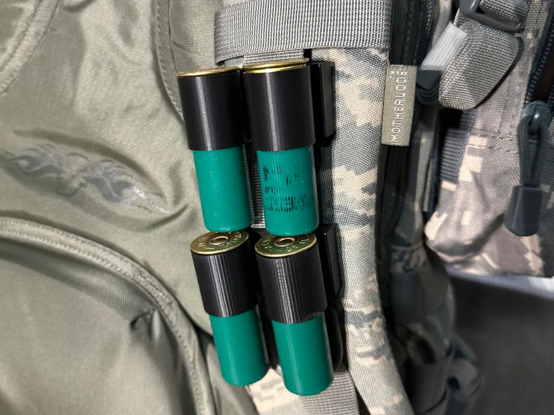 Porte-cartouches de chasse calibre 12 pour bretelles de sac à dos - Outdoor Print