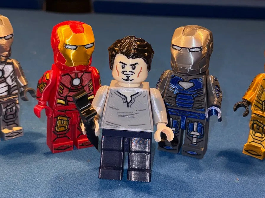 Minifigurine Iron Man sur mesure taille action (échelle 2,5:1) - Geek Print