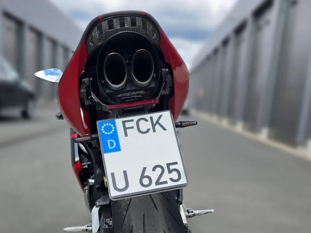 Plaque d'immatriculation européenne amusante pour motos - Vélo Print