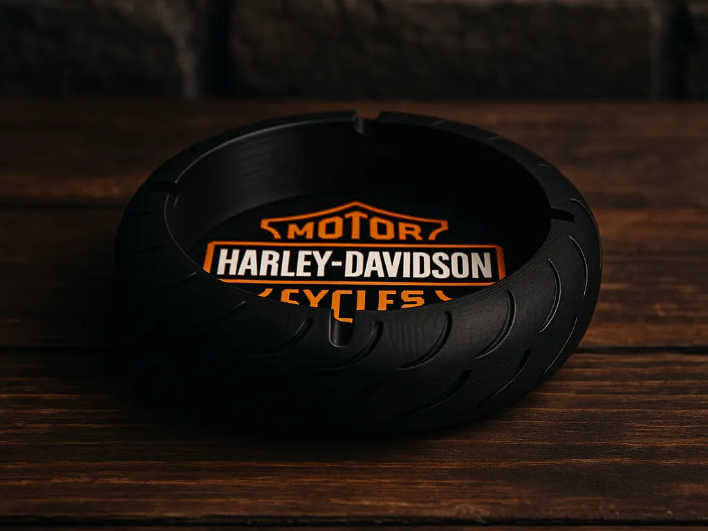 Cendrier en forme de pneu Harley-Davidson - Auto Print