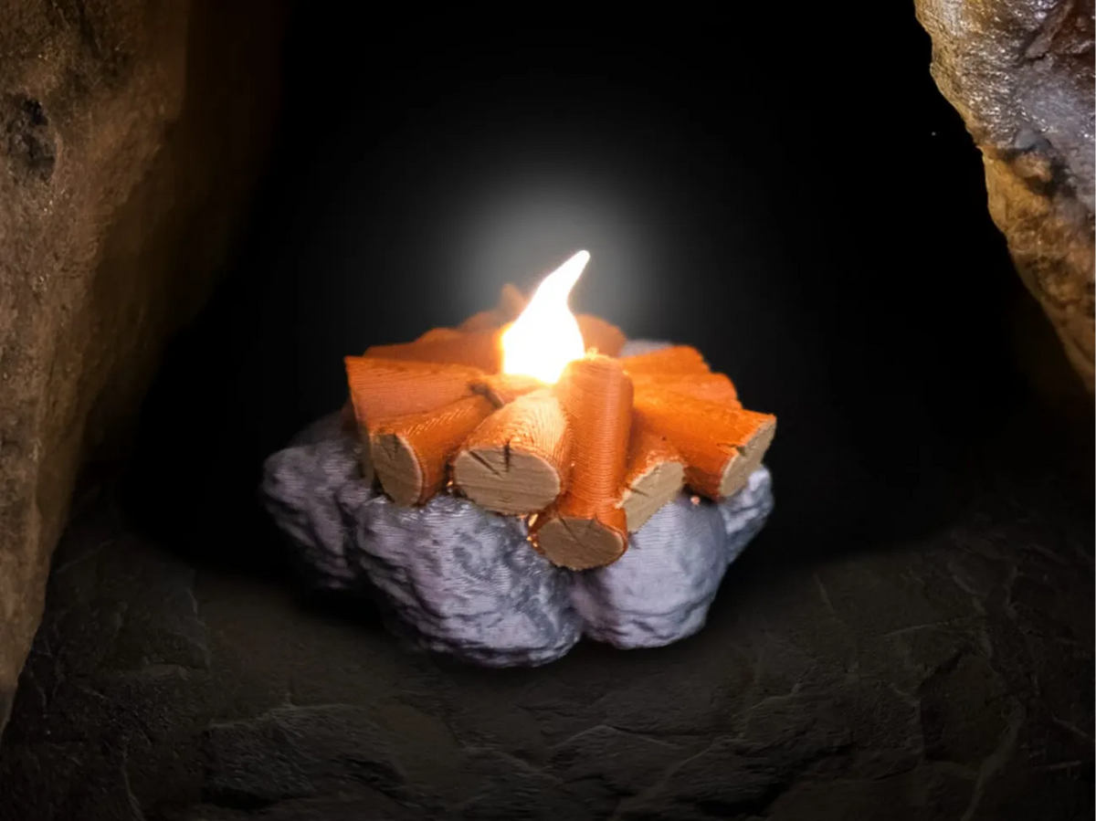 Feu de camp pour miniatures (fonctionnel) - Outdoor Print
