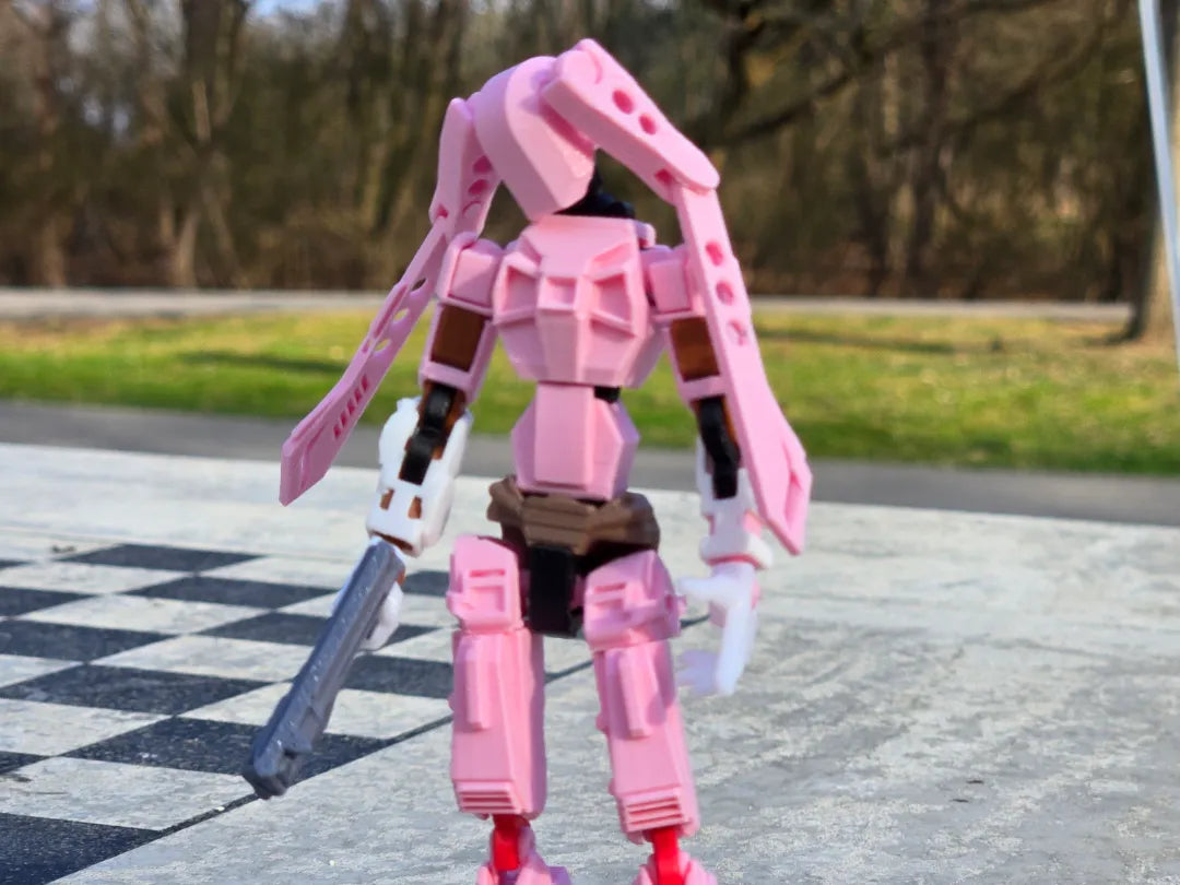 Dummy 13 - Armure et structure de mecha féminine - Figurine Print