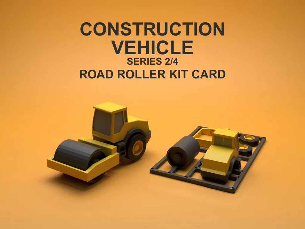 Kit carte rouleau compresseur – Série Construction 2/4 - Jeux Print