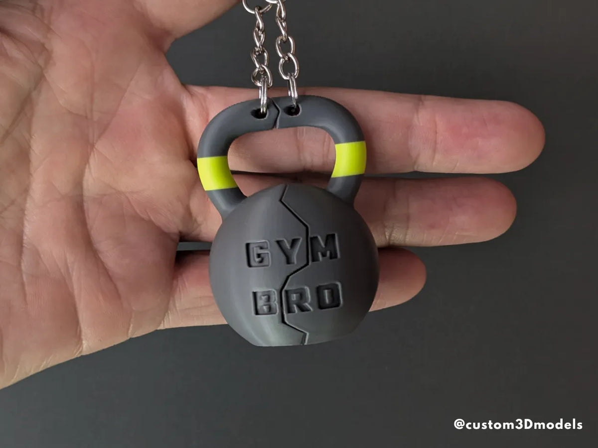 Porte-clés haltère Gym Bro - Sport Print
