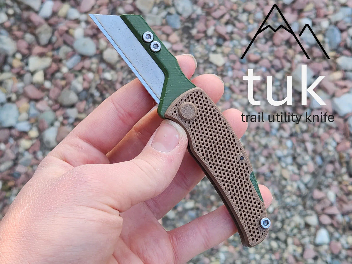 Couteau utilitaire de randonnée TUK Robuste et pliable - Outdoor Print