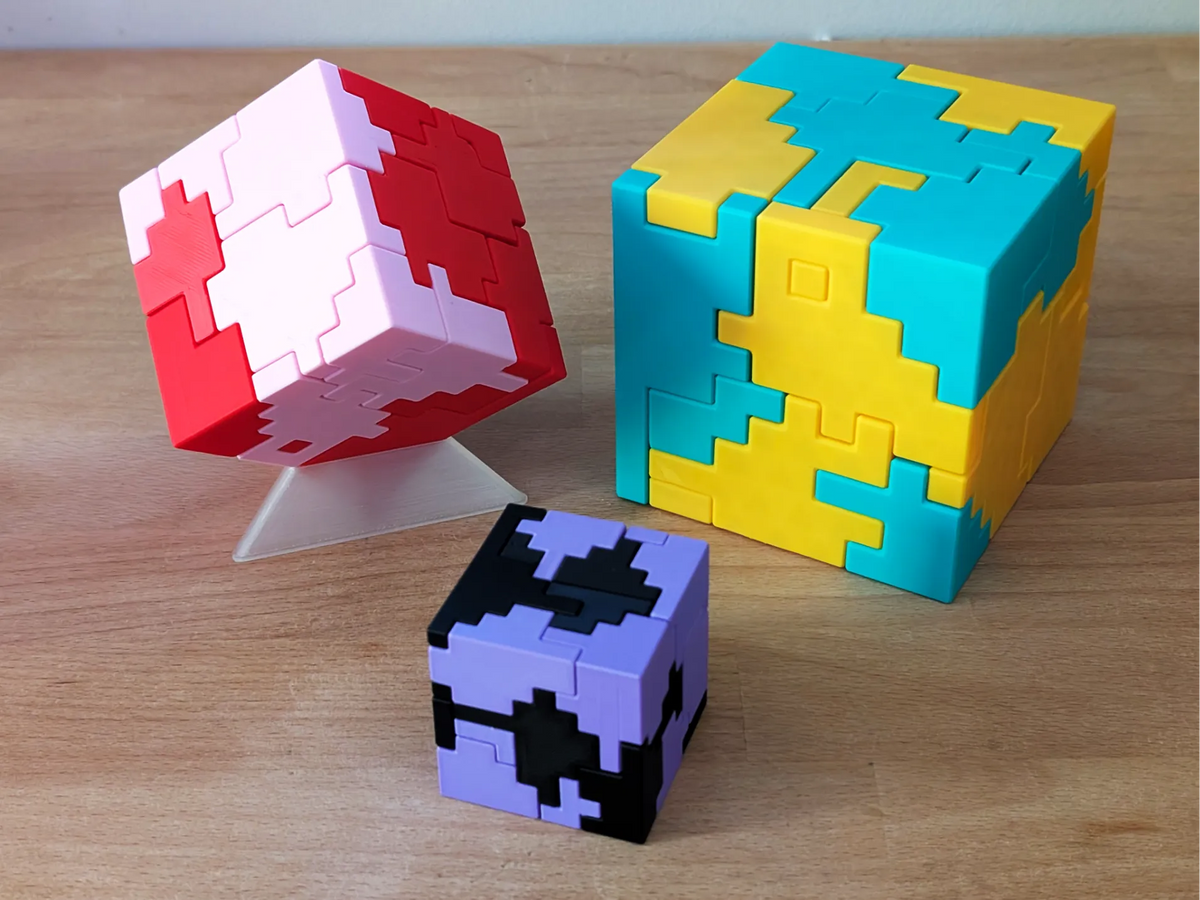 Cube puzzle 3D emboîtable - Jeux Print