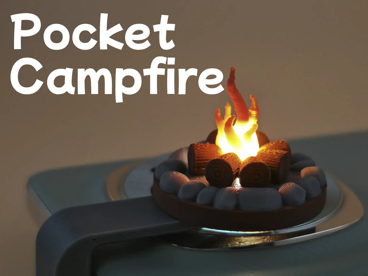 Petit Feu de Camp de Poche – Pince Lanterne pour Smartphone - Outdoor Print