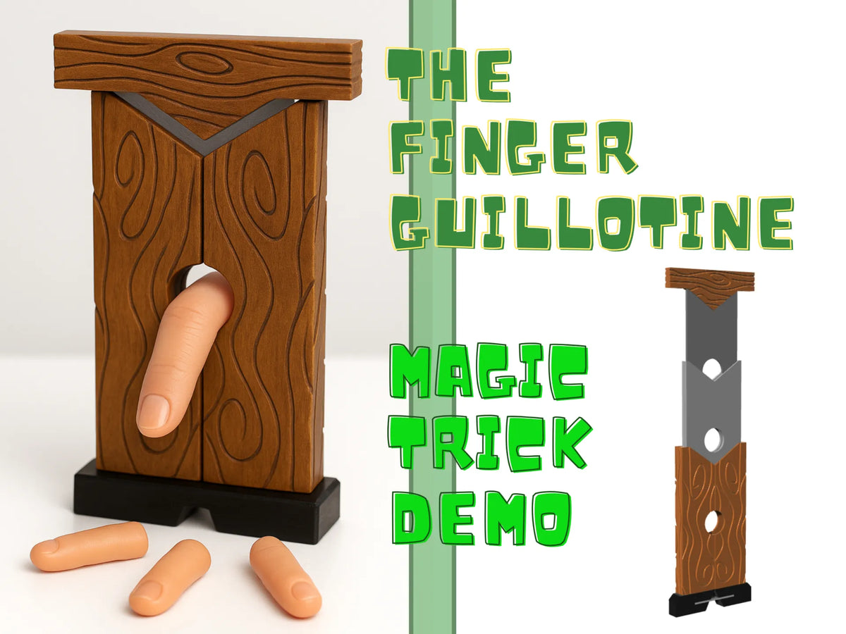 La Guillotine à Doigt – Démonstration d'un Tour de Magie - Cadeau Print