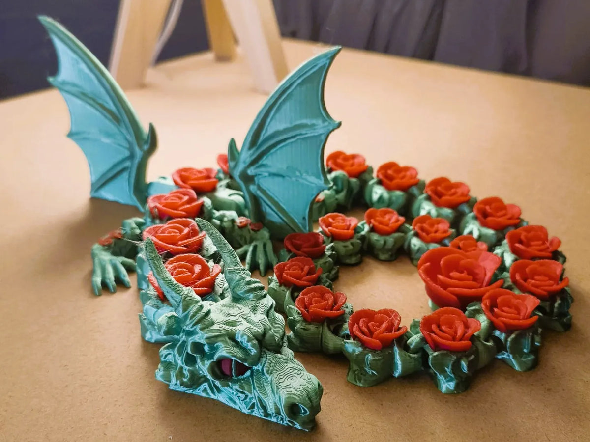 Dragon rose articulé à ailes flexibles - Cosplay Print