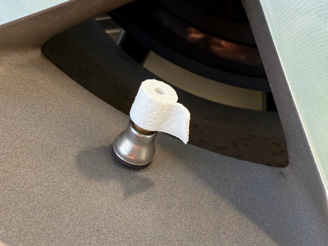Cache-poussières de valve : Rouleau de papier toilette - Auto Print