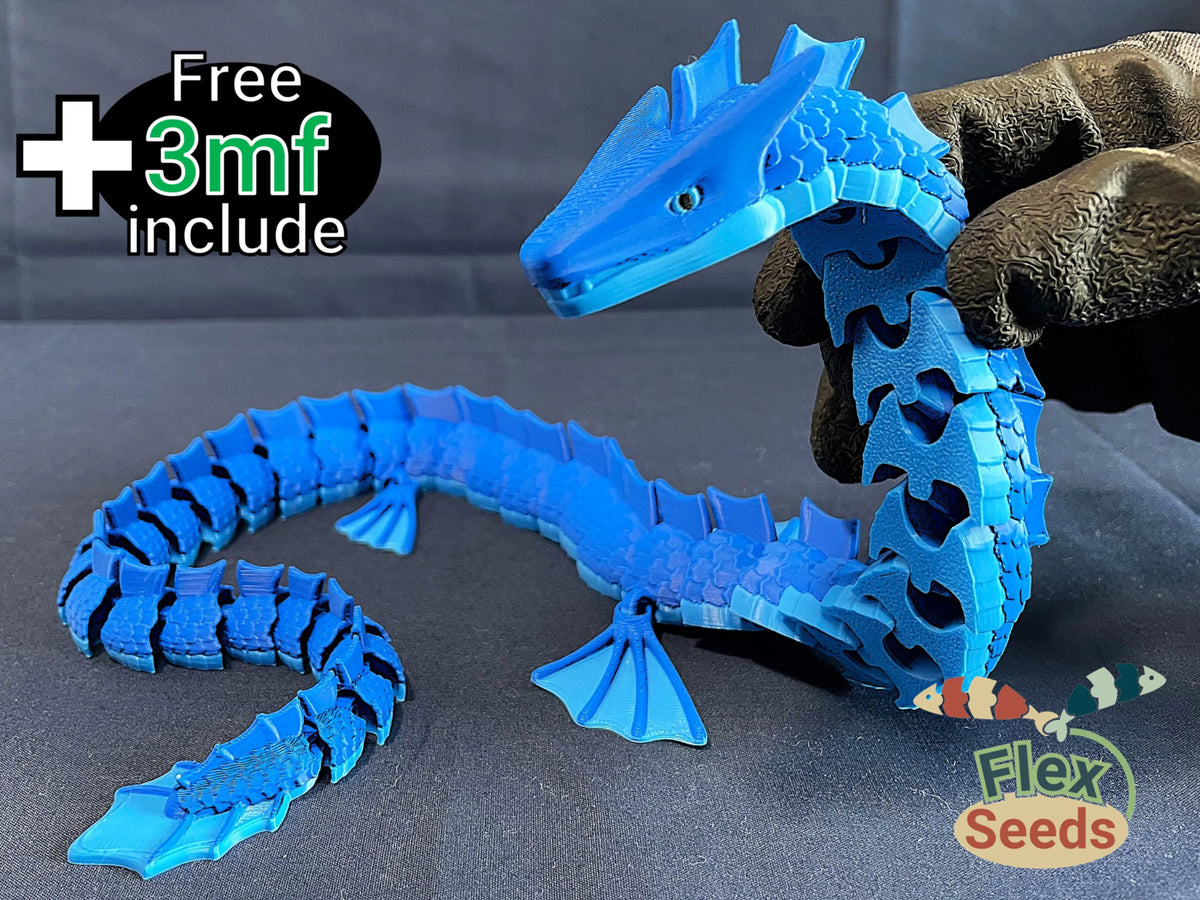 Dragon d'eau flexible - Figurine Print