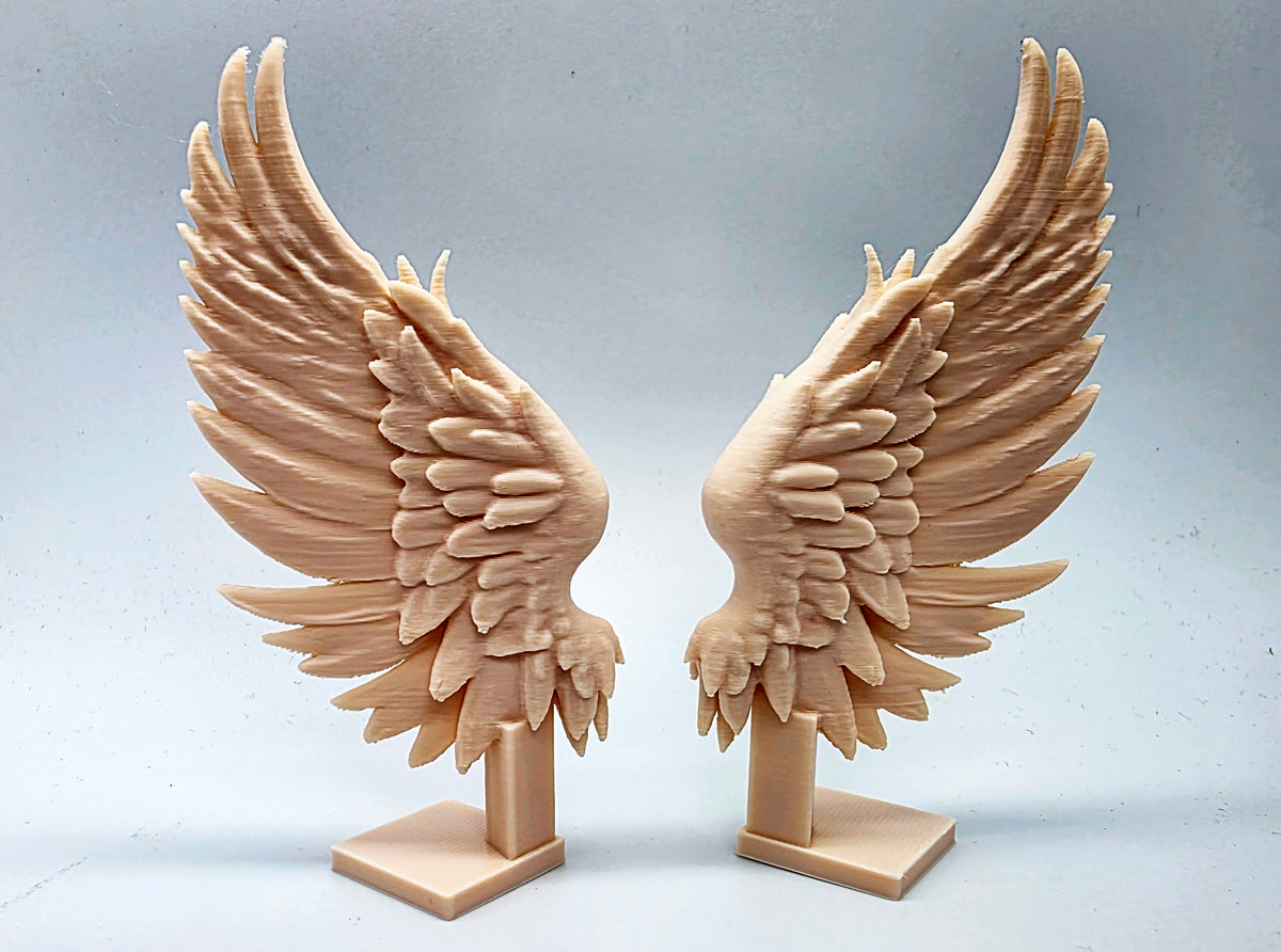Paire d'ailes d'ange sur supports - Cosplay Print