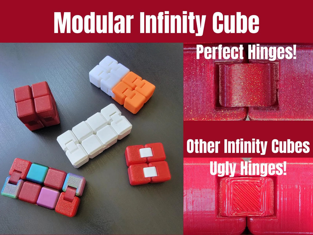 Cube d'infini modulaire ! Charnières parfaites - Jeux Print
