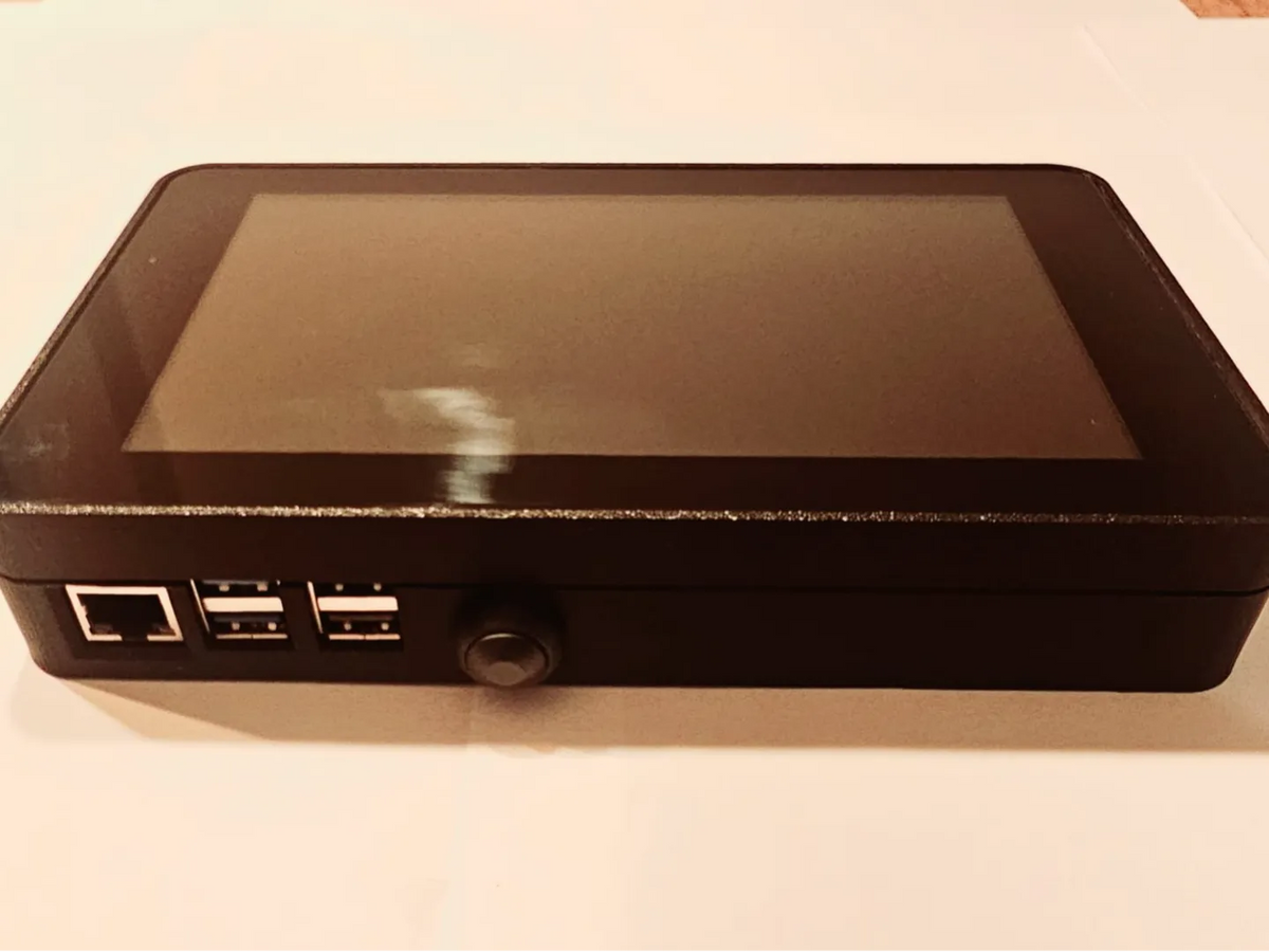 Boîtier pour écran tactile Raspberry Pi 5 et Raspberry 7 pouces - Bureau Print