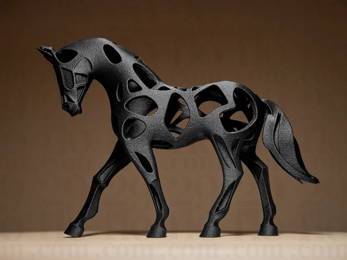 Sculpture de cheval creux - Art Print