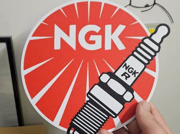 Enseigne bougies NGK - Auto Print