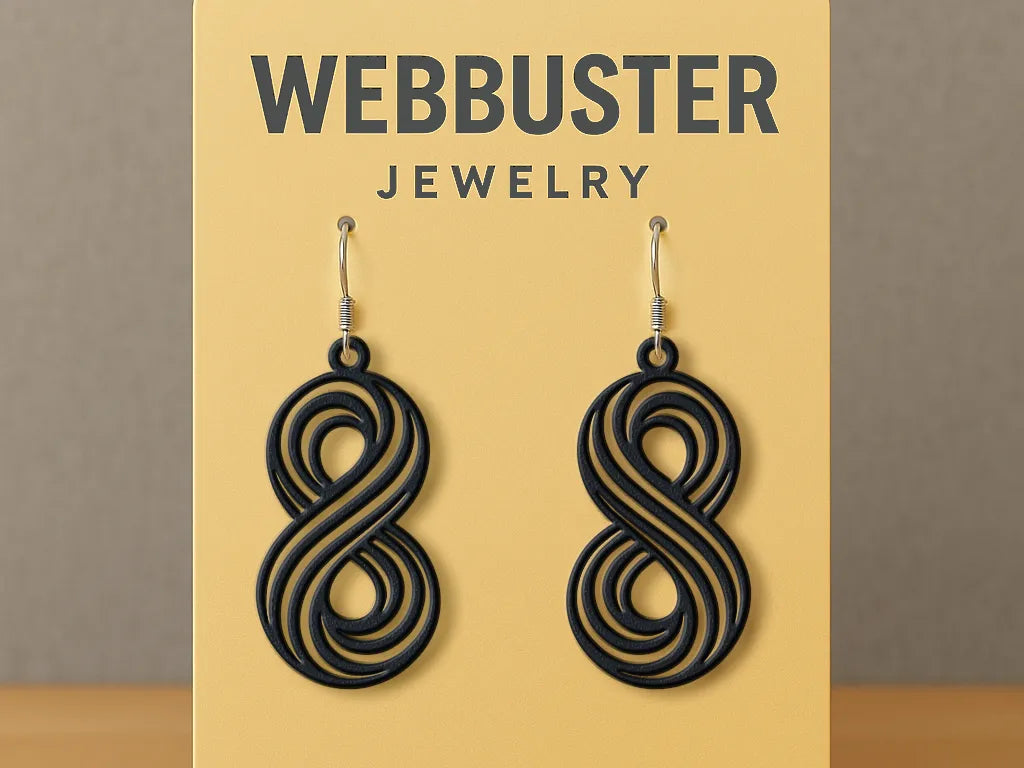 Boucles d'oreilles au lien infini - Bijoux Print