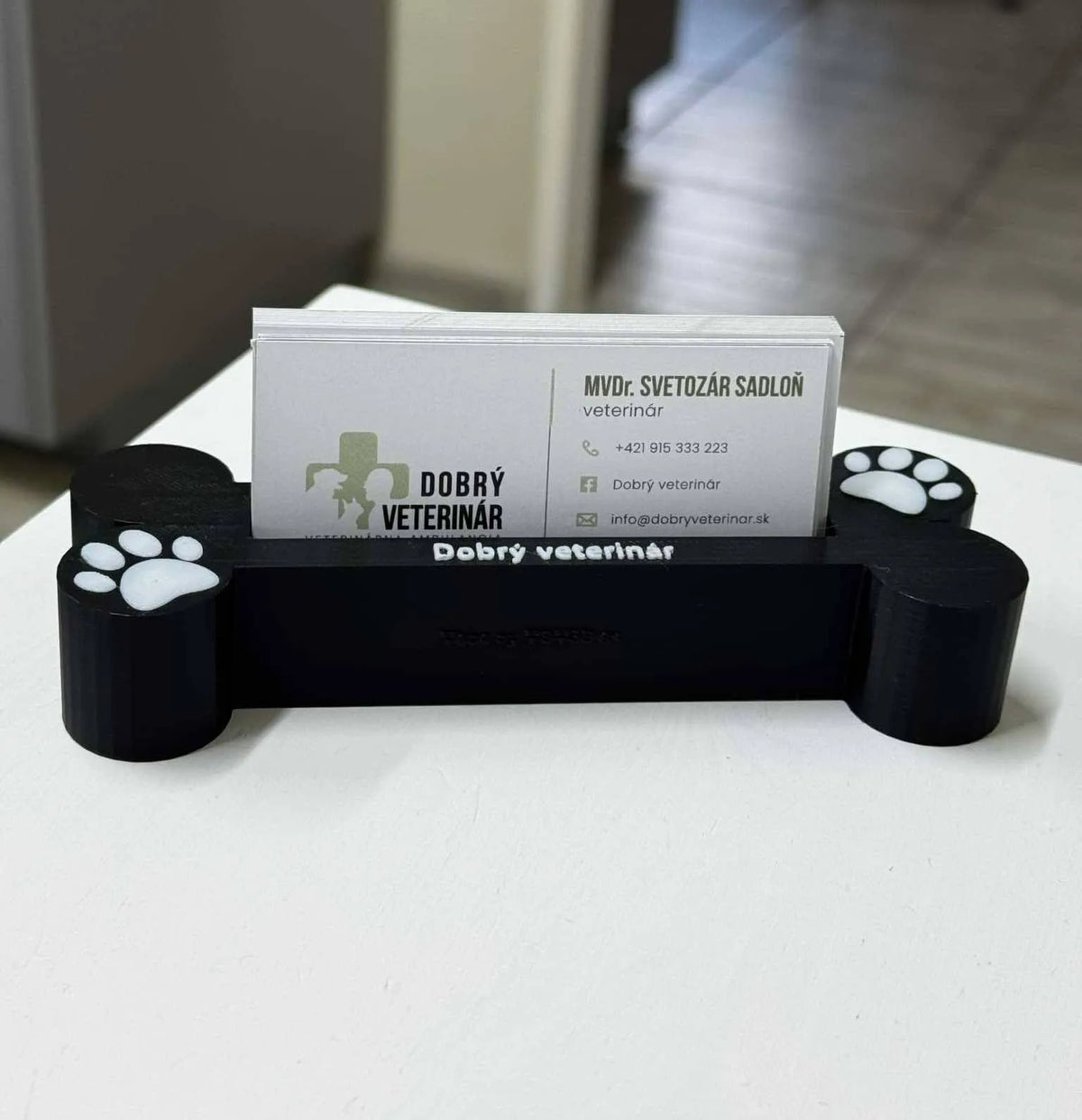 Support pour cartes de visite - vétérinaire - NFC Print (vue 3)