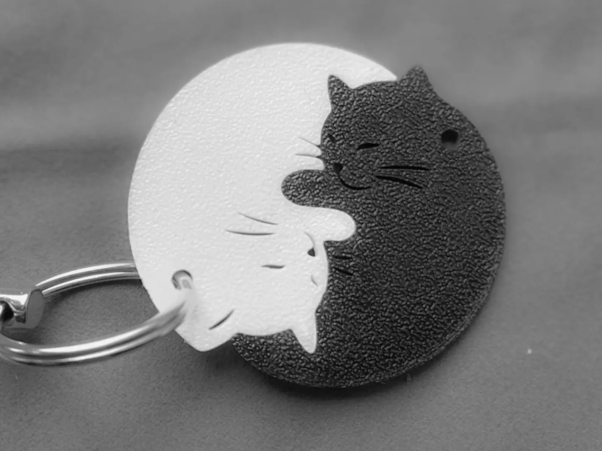 Breloque Chat Yin Yang - Art Print