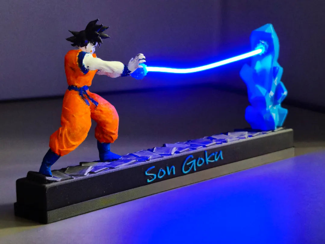 Lampe Dragon Ball – Aura énergétique Son Goku, un projet DIY - Figurine Print