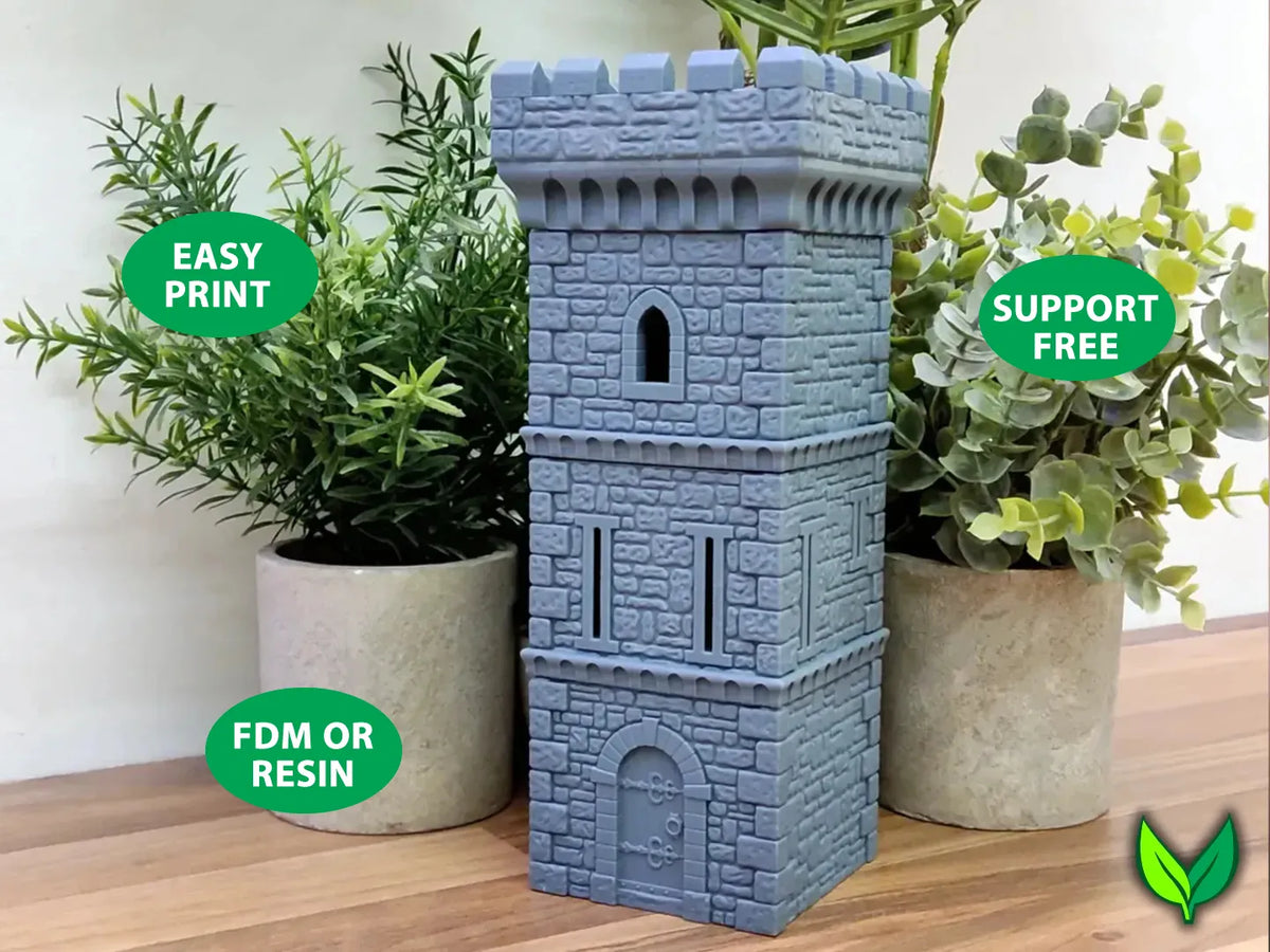 Tour de château – 28 mm sans supports - Maquette Print