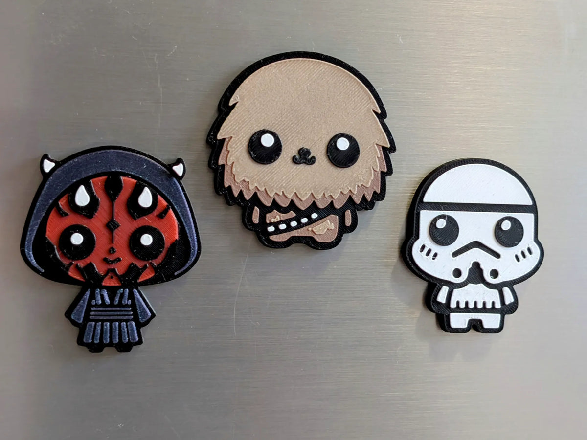 Aimants Star Wars adorables, 2e partie - Modèle superposé - Geek Print