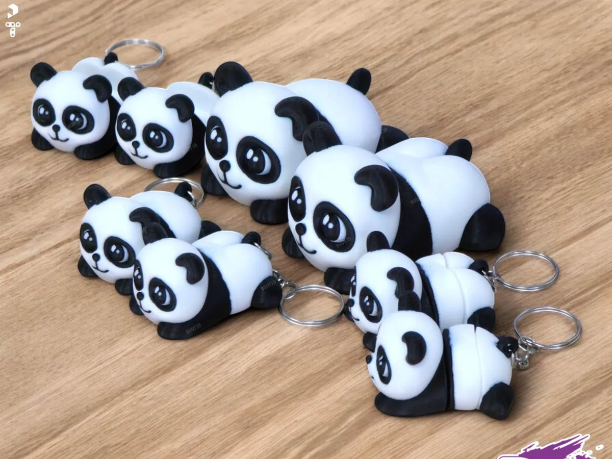 Panda Kawaii — Pack Multi-Versions (Sans Supports) - Figurine Print