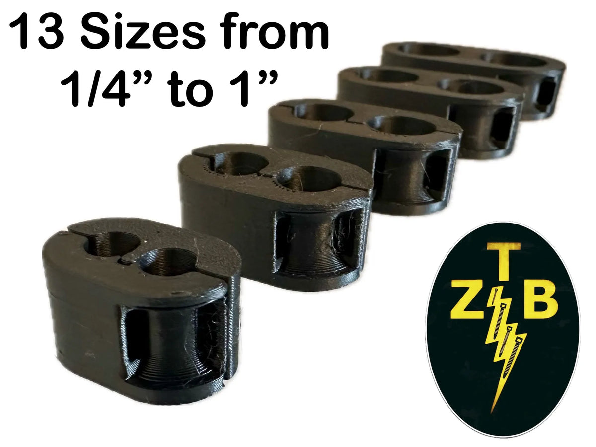 «Zip Tie Buddy» 2 attaches-câbles/tuyaux de 1/4" à 1" - Geek Print