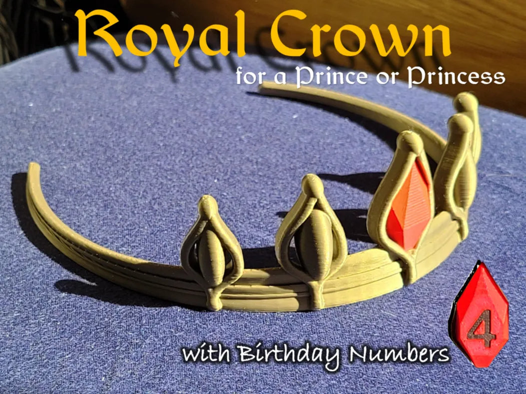 Couronne royale pour prince ou princesse / Joyaux d'anniversaire - Cosplay Print