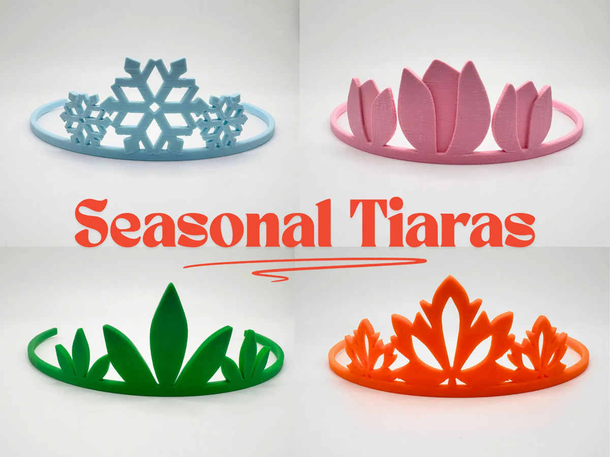 Diadèmes saisonniers : hiver, printemps, été et automne - Cosplay Print