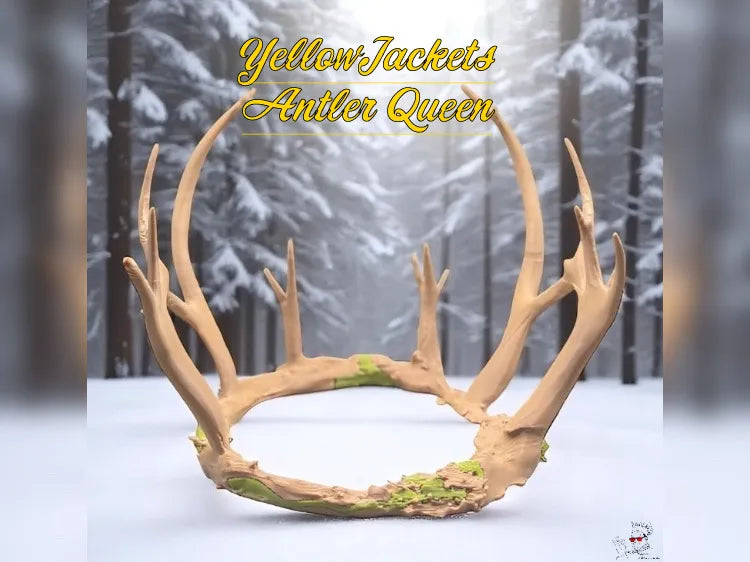 Couronne de Reine aux Bois de Cerf / Inspirée de YellowJackets - Cosplay Print