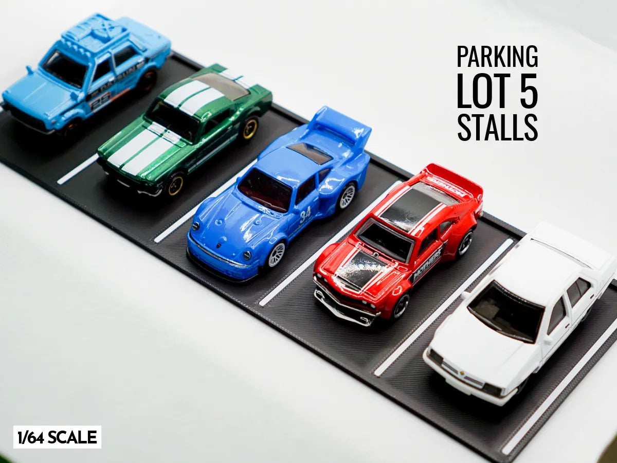 Parking (3 et 5 places) - Diorama à l'échelle 1:64 - Auto Print