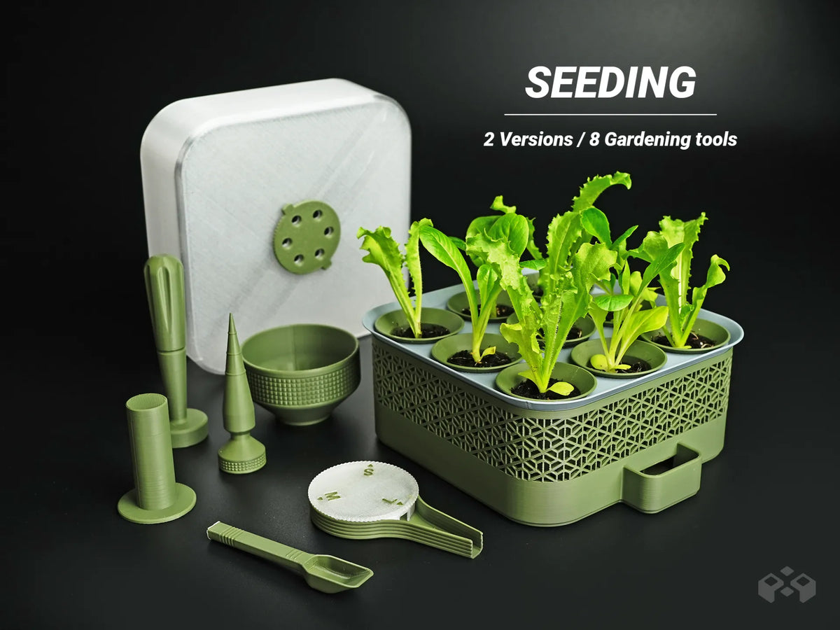 Kit de semis auto-arrosant modulaire - Jardin Print