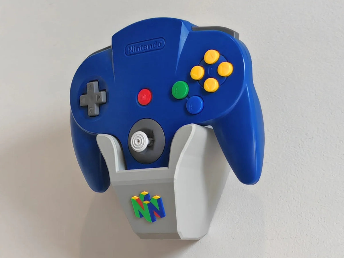 Support mural pour manette N64 - Compatible avec le kit de modification 8BitDo - Geek Print